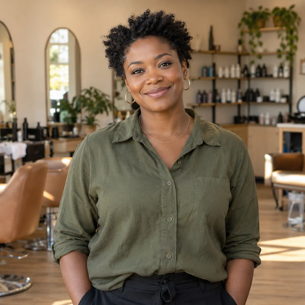 Jordan Thompson, Hair studio owner
